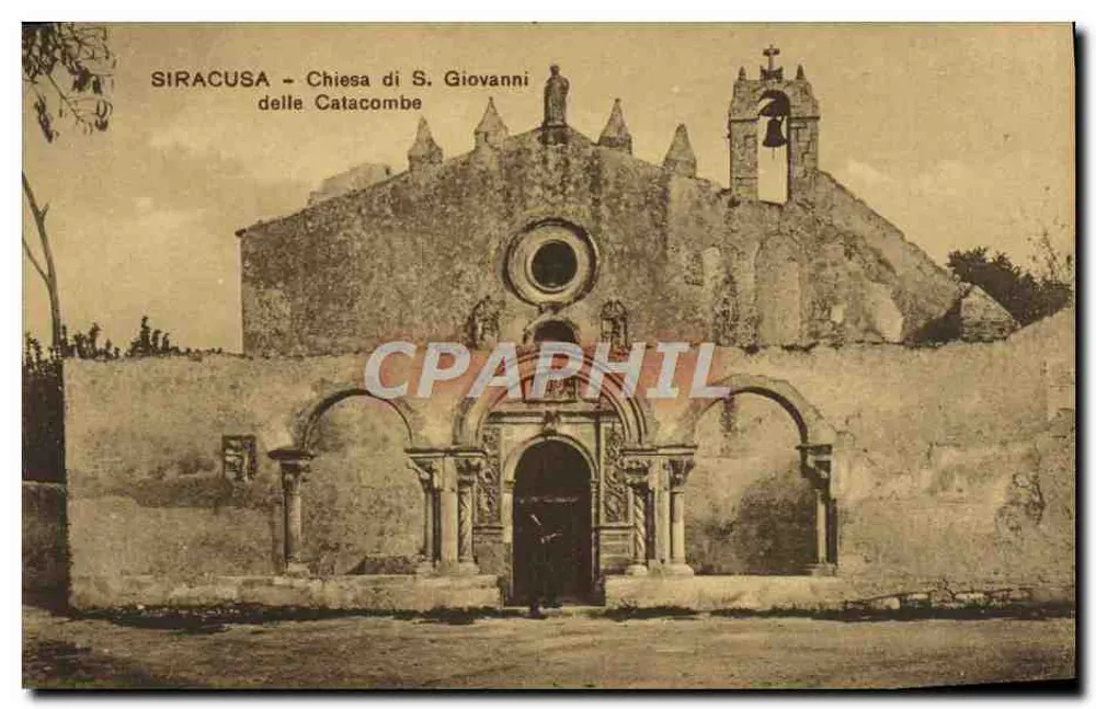 Siracusa - Chiesa di S. Giovanni delle Catacombe — éditeur non identifié - Recto