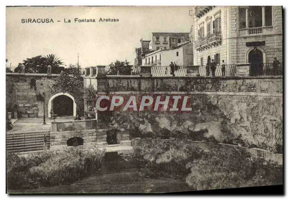 Siracusa - La Fontana Aretusa — éditeur Rametta Vincenzo, n° 241b - Recto
