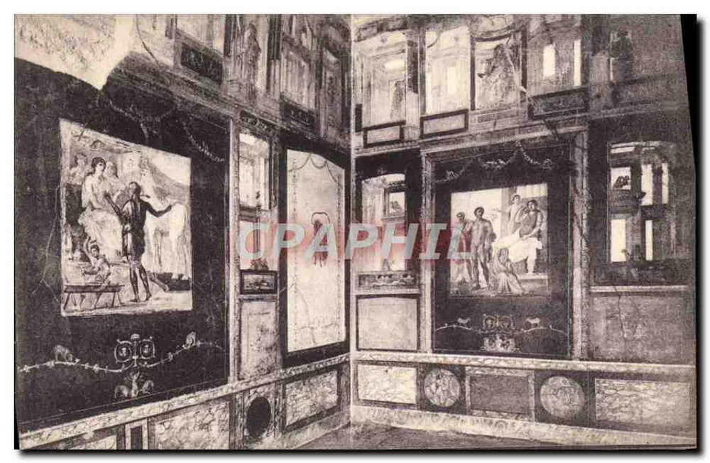 Casa dei Vettii - Intérieur d'une chambre à Pompéi — Grand Hôtel Suisse, n°2762 - Recto