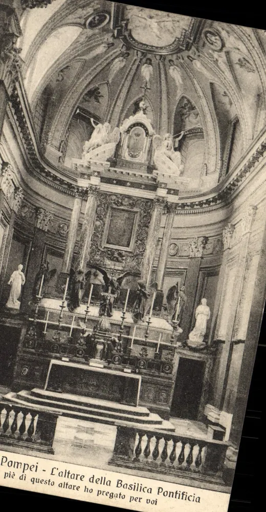 Pompei — Der Altar der päpstlichen Basilika — Verlag Domenico Tranfetti, n° 30119 - Vorderseite