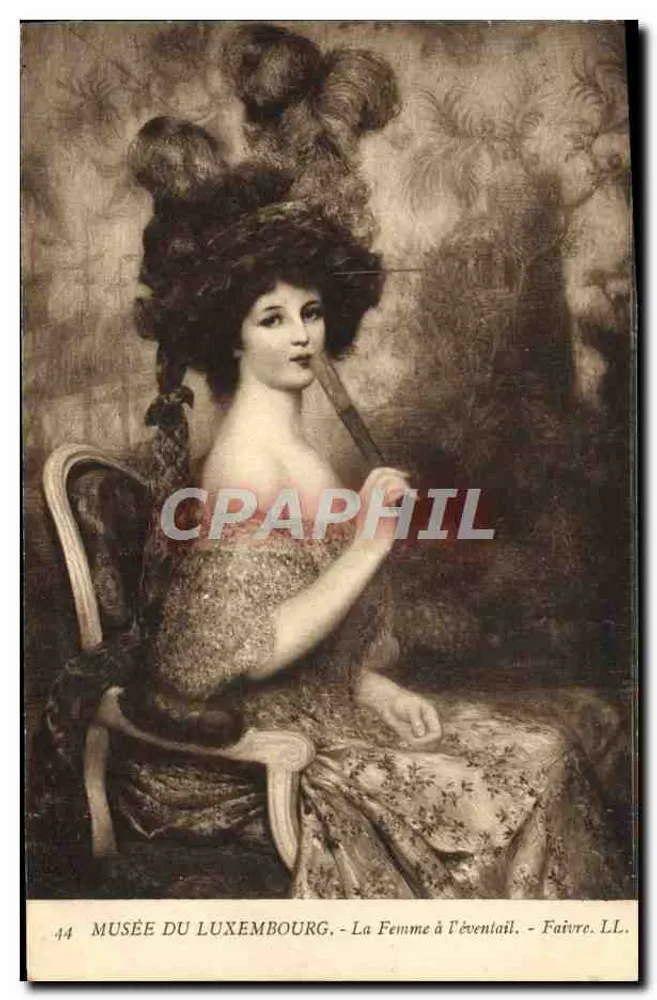 Musée du Luxembourg - Die Dame mit dem Fächer - Faivre. LL. - n°44 - Vorderseite