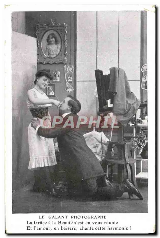 Der Galante Fotograf — Studio-Szene — J.C. Paris, Nr. LC290691/4 - Vorderseite