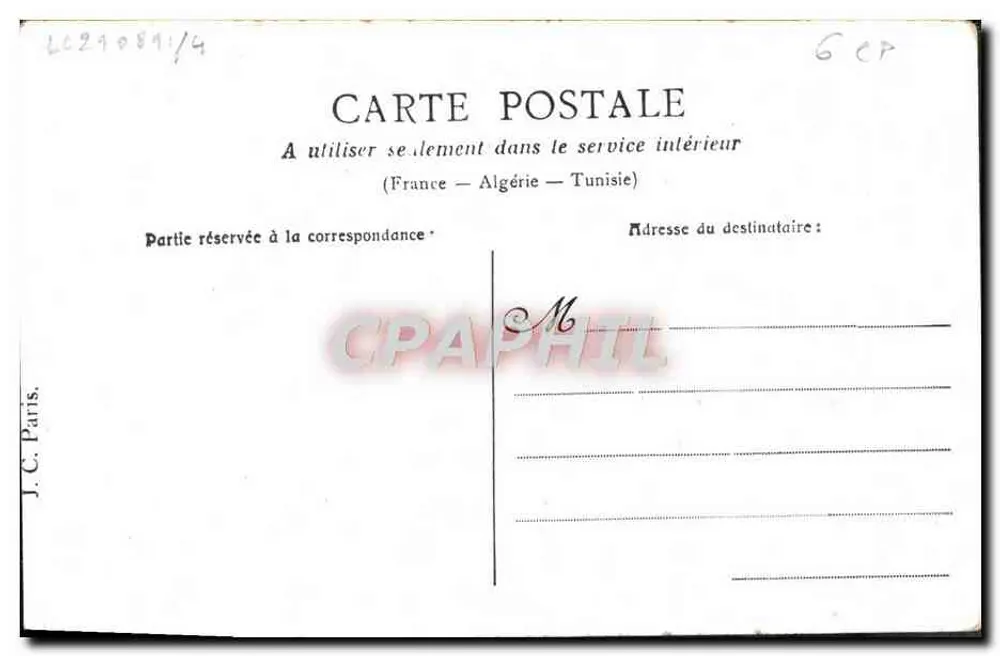 Der galante Fotograf — Die Form deiner Brüste ist unvorstellbar... — J.C. Paris, n° LC21081/4 - Rückseite