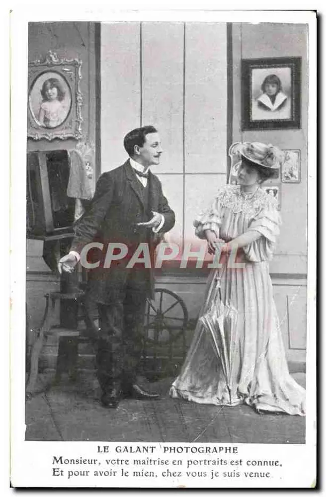 Der galante Fotograf — Studio-Szene — J.C. Paris - Vorderseite