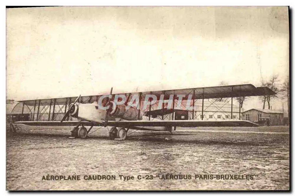 Flugzeug Caudron Type C-23 « Aérobus » Paris-Bruxelles — unbekannter Verlag, Seriennummer nicht sichtbar - Vorderseite