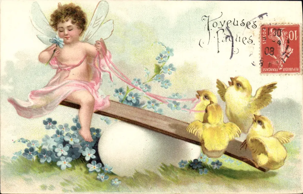 Eierjäger — Ostern — Unbekannter Verlag, Seriennummer nicht sichtbar - Vorderseite