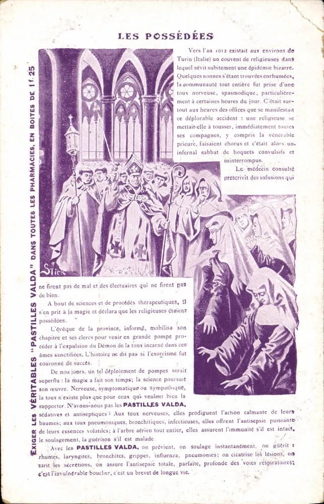 Les Possédées — Épisode religieux à Turin (Italie) — Slick, n° 1125 - Recto
