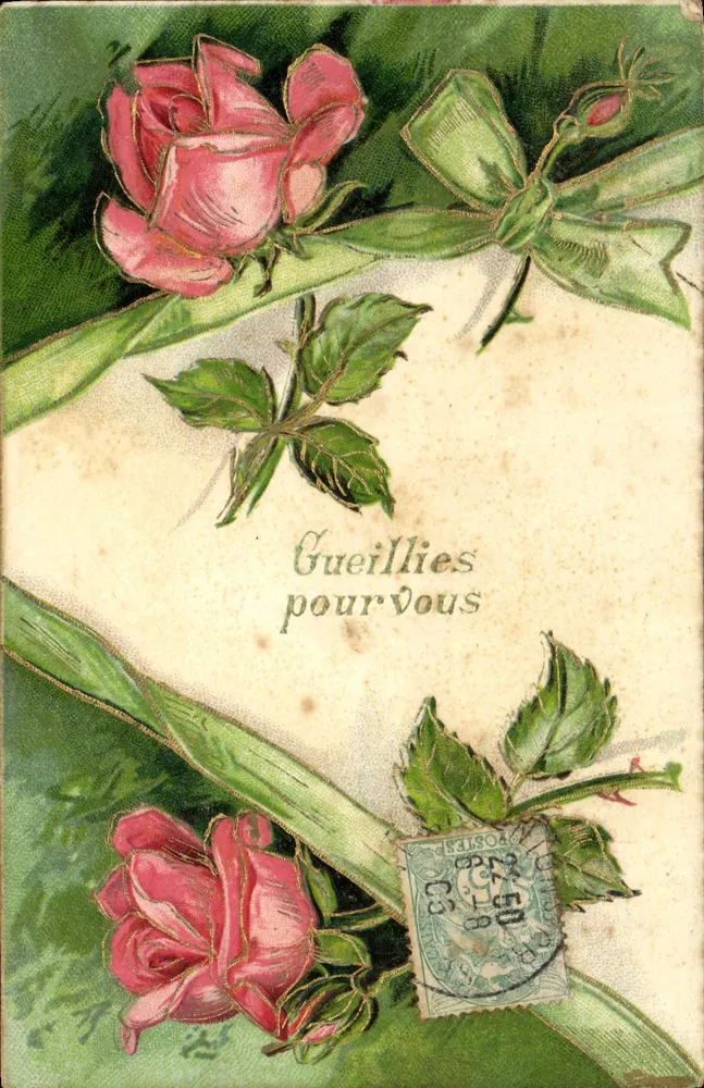 Rosas — Gueillies para você — editor desconhecido - Frente