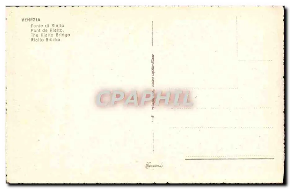 Veneza — Ponte Rialto — editor Cappello-Hilase - Verso