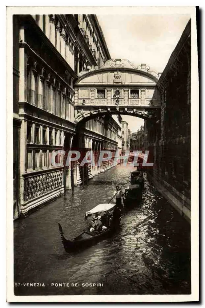 Veneza - Ponte dei Sospiri — editor Fotocelere di Campasso, n° 57 - Frente