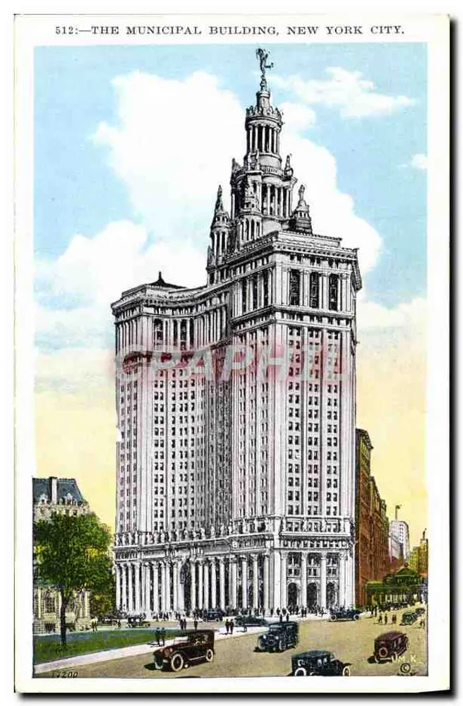 Das Rathaus, New York City — Manhattan Post Card Co. Nr. 512 - Vorderseite