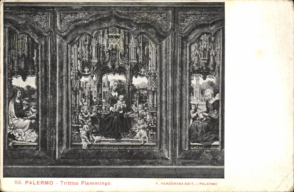 Palerma - Trittico Fiammingo — F. Verderosa Edit., Palermo - Awers