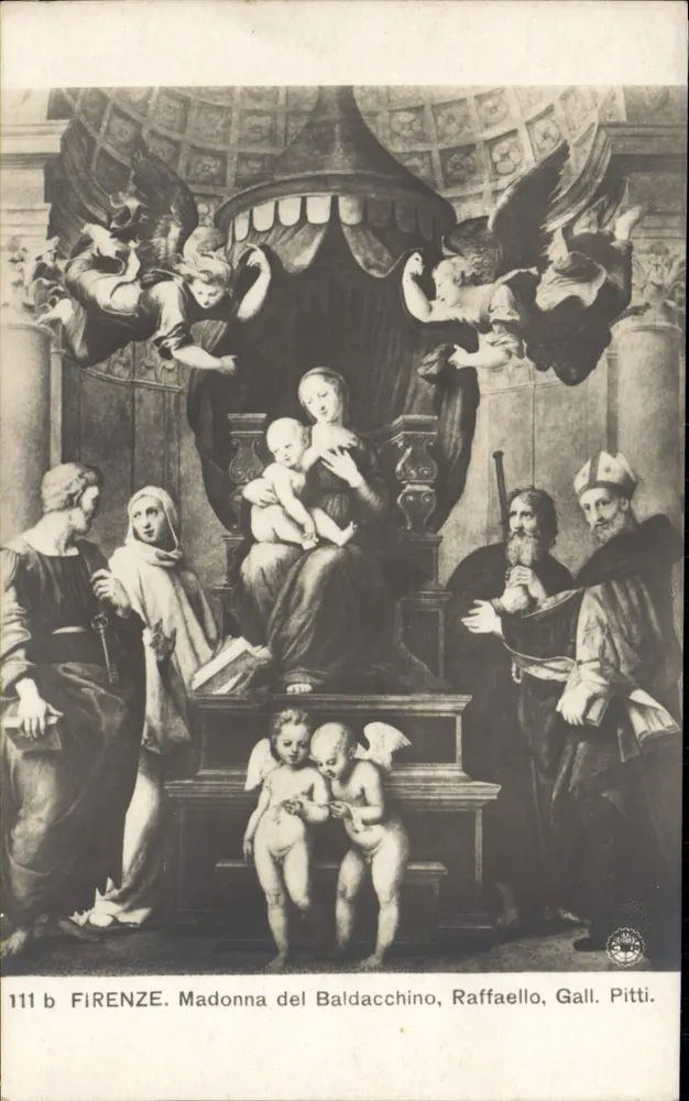 Madonna del Baldacchino — Raffaello — Galerie Pitti — Firenze — n° 111b - Vorderseite