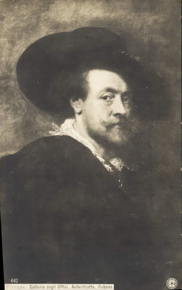 Selbstporträt von Rubens — Galerie degli Uffizi, Florenz — Serie 642 - Vorderseite