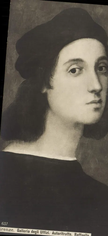 Florenz - Selbstporträt von Raphael - Galleria degli Uffizi - Vorderseite