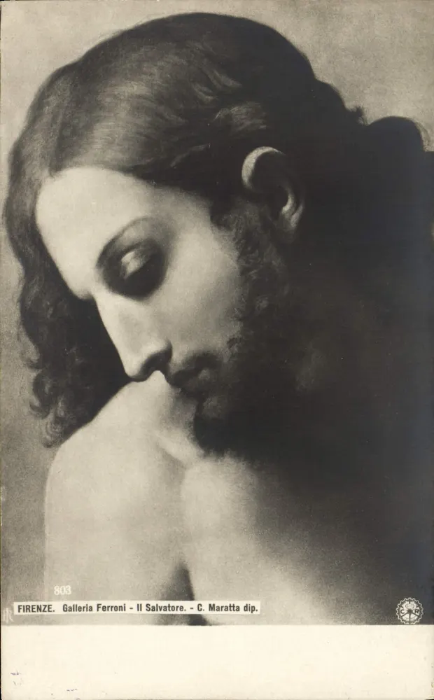 FIRENZE. Galleria Ferroni - Il Salvatore - C. Maratta dip. - Vorderseite