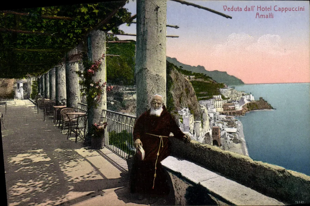 Ausblick vom Hotel Cappuccini — Amalfi — Verlag A. Kreep-Dipino, Nr. 63 - Vorderseite