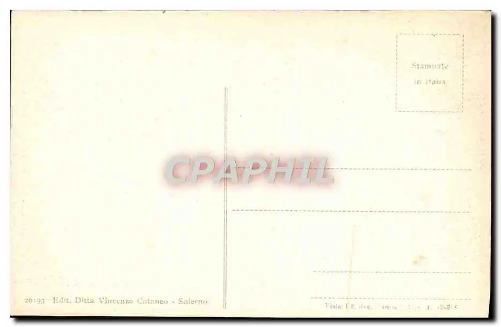 Salerno - Duomo - La porta di Bronzo — Verlag Vincenzo Cataneo, Seriennummer 1 - Rückseite