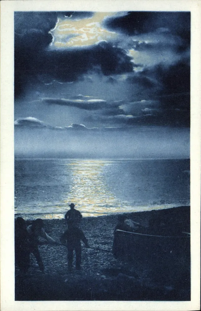 Cena noturna à beira do mar — n° 7649 - Frente
