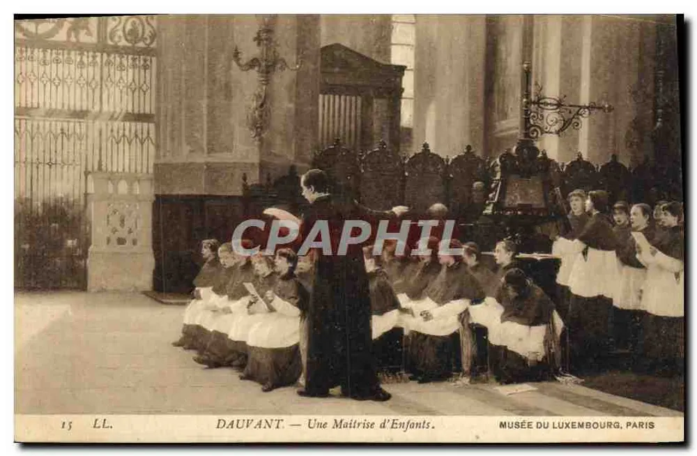 Musée du Luxembourg, Paris — Ein Kinderchor — Dauvant - Vorderseite
