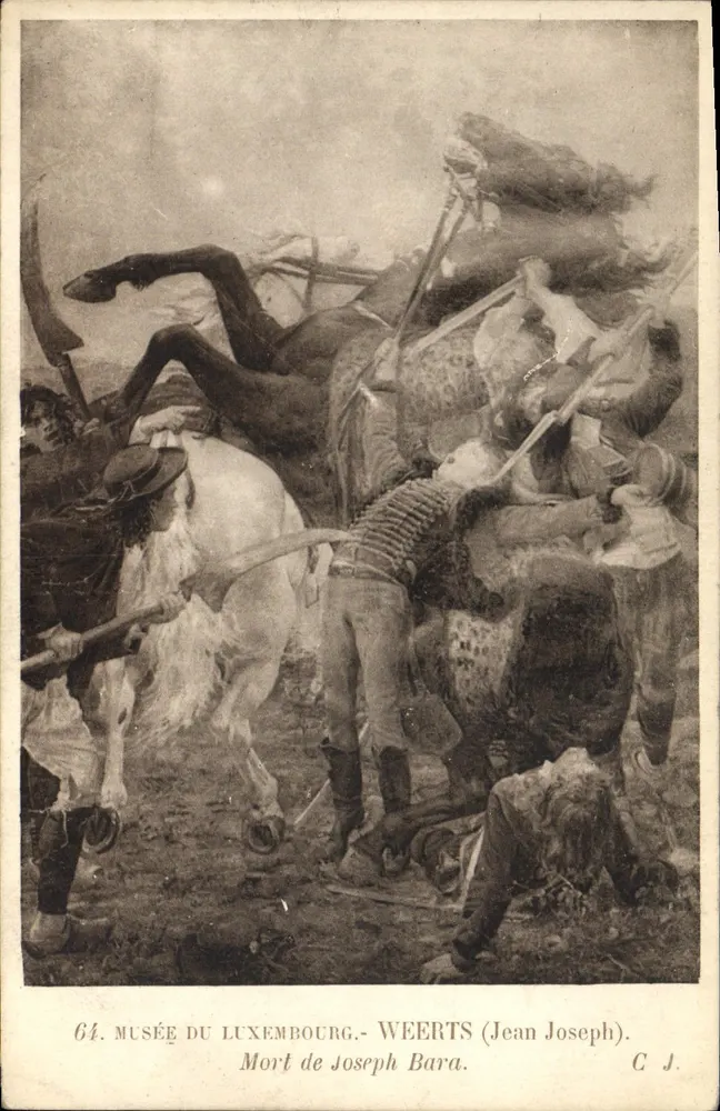 Morte de Joseph Bara — Museu do Luxembourg — Weerts (Jean Joseph) - Frente