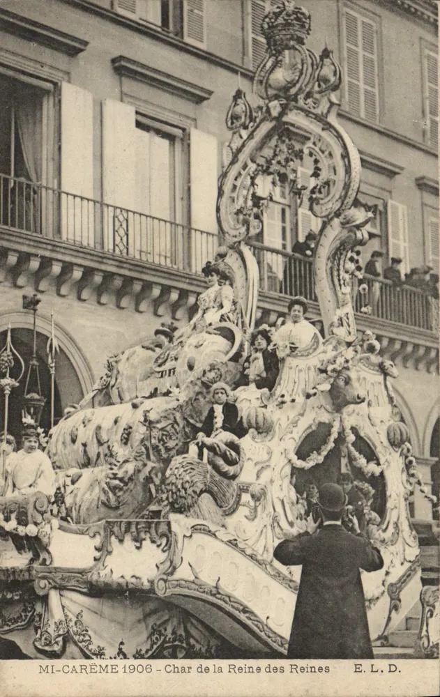 Mi-Carême 1906 — Kutsche der Königin der Könige — E. L. D. - Vorderseite