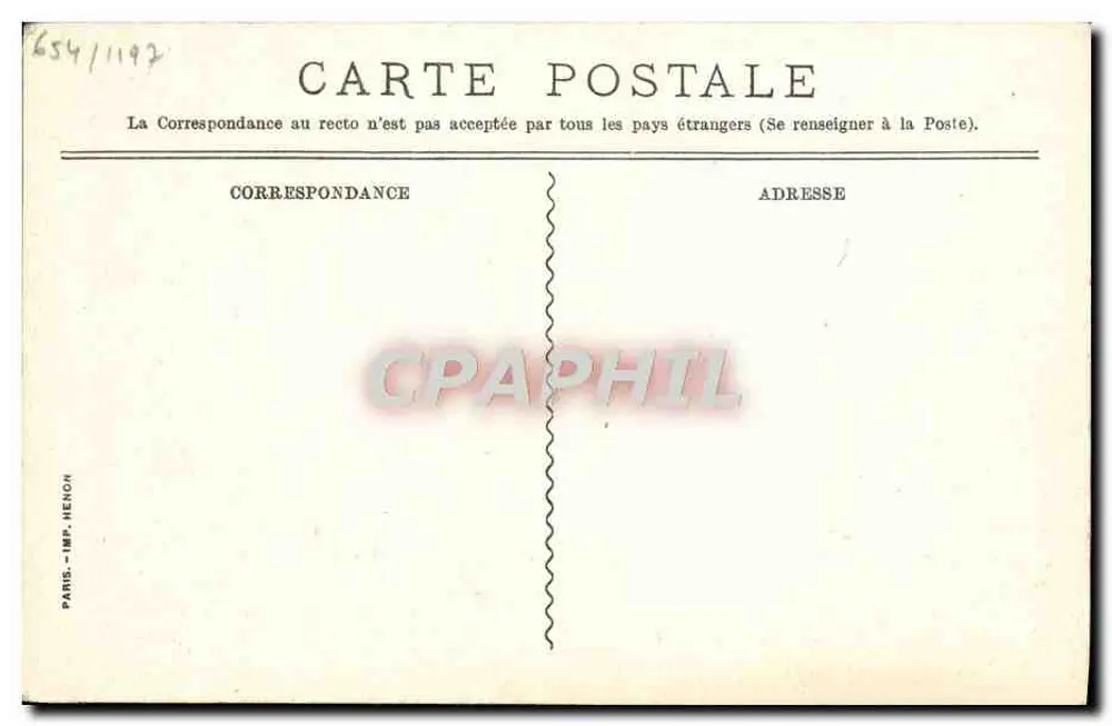 Ausflüge in den Anjou — Staatsbahnen — Verlag: Paris - Imp. Henon - Rückseite