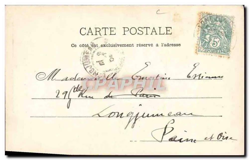 Esperance de Vigneron — Criança com traje de videira — P. HELMLINGER & CIE, IMP. PHOT. NANCY - Verso