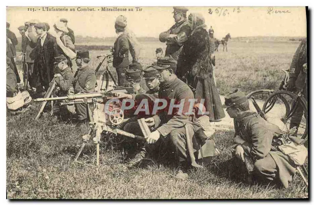 L'Infanterie au Combat — Mitraillouse au Tir — Pierre - Vorderseite