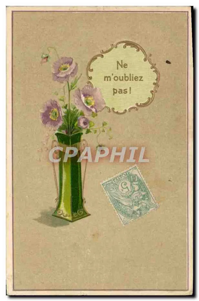 Blumen in einer Vase — Vergiss mich nicht! — Verlag nicht sichtbar - Vorderseite