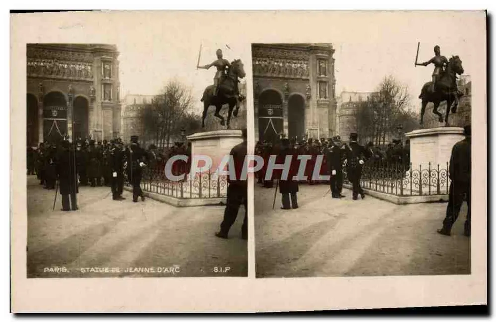 Paris — Estátua de Joana d'Arc — S.I.P. - Frente