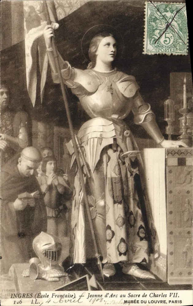 Jeanne d'Arc bei der Krönung von Charles VII — Ingres (französische Schule) — Musée du Louvre, Paris - Vorderseite