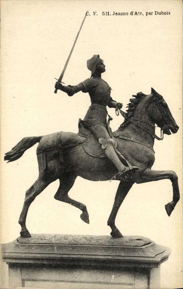 जीन ड'अर्क की घोड़ा सवार विशिष्टता — द्वारा ड्यूबोइस — C.V. 521 - आगे