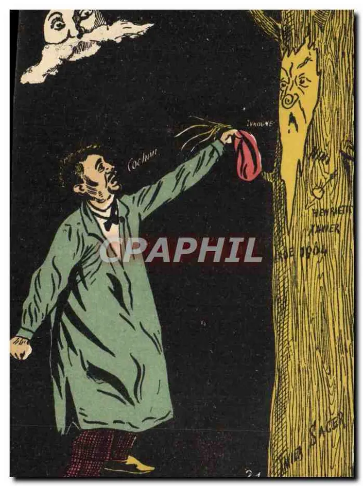 Caricatura de Cocchan — Henriette Xavier — Editor Henri Sager, n°24 - Frente