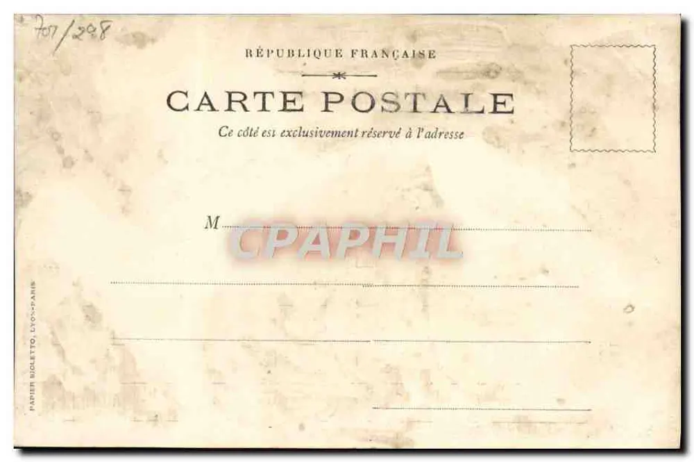 Militärschiff am Kai — Dvina Dzonskoi — Papier Bicletto, Lyon, Paris - Rückseite
