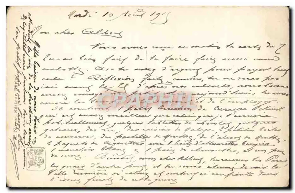 Auf den Kaien — Paris — A.N. Paris, n°2169 - Rückseite