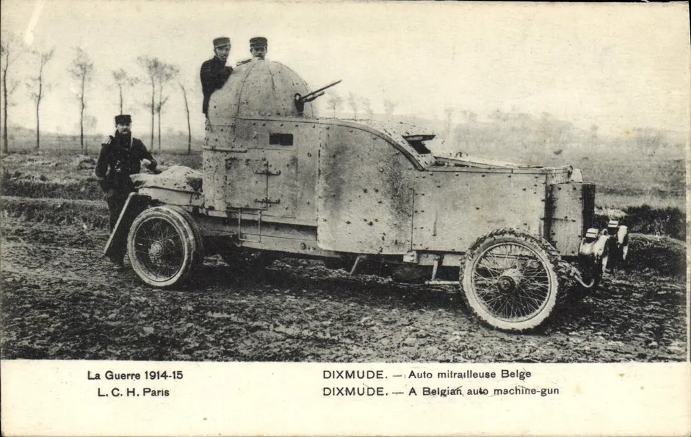 Dixmude — belgische Maschinengewehrfahrzeug — L.C.H. Paris - Vorderseite