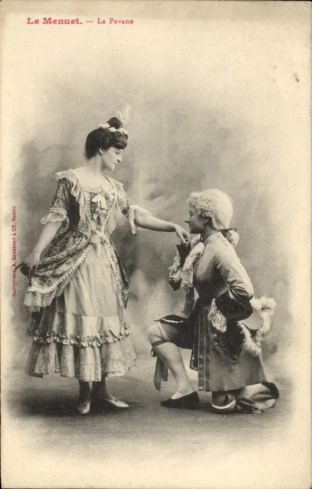 Der Menuet — Die Pavane — Phototypie A. Bergeket & Cie, Nancy - Vorderseite