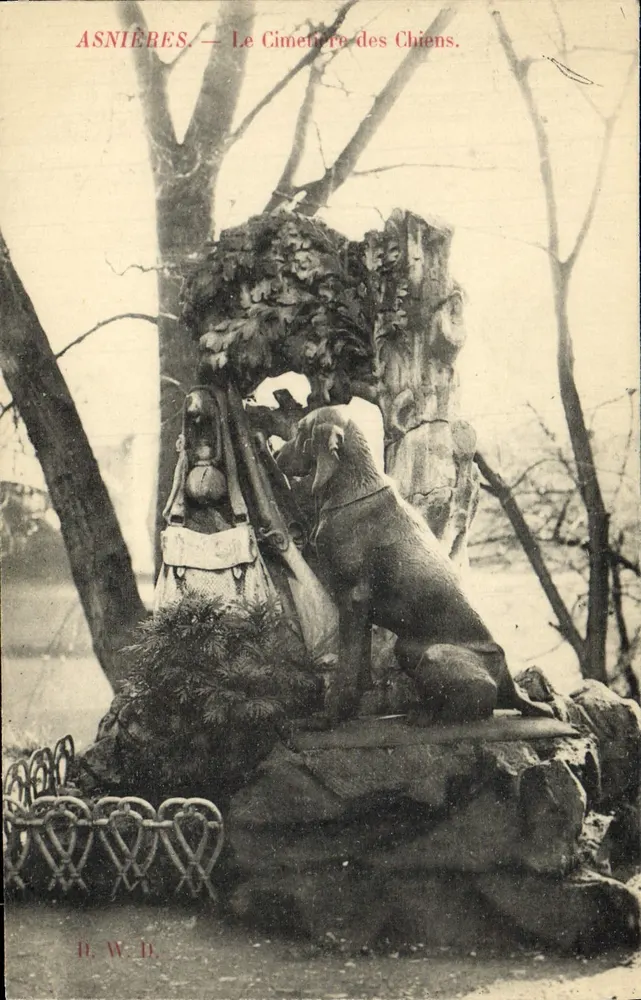 Asnières — Der Hundertigrafbhof — D.W.D. - Vorderseite