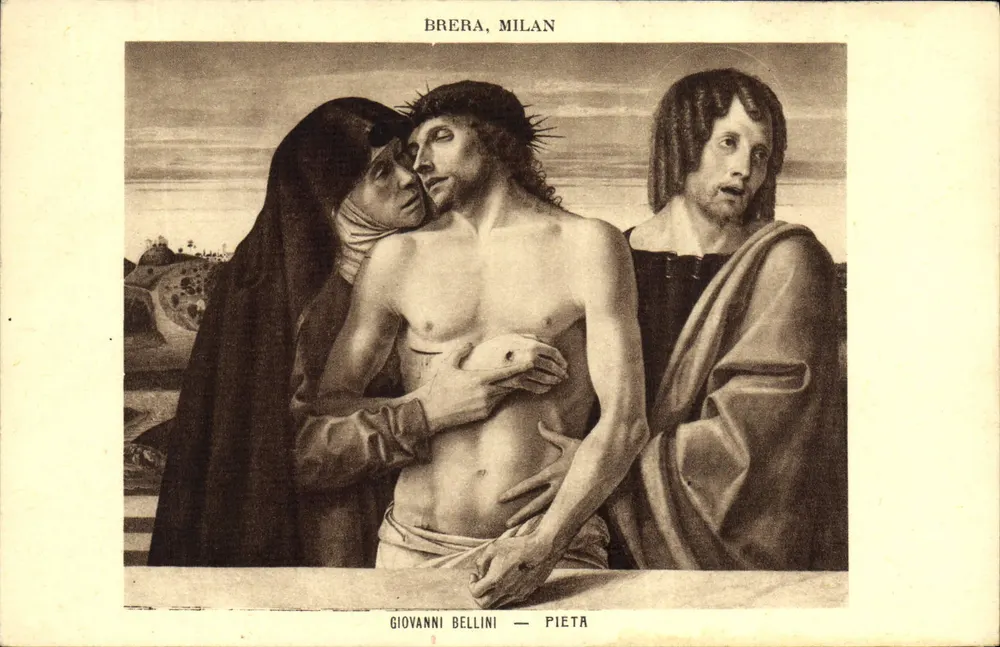Pietà — Giovanni Bellini — Brera, Milão - Frente
