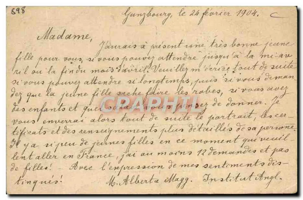 Gungzboung — scène de vie quotidienne — éditeur Königreich Bayern - Rückseite