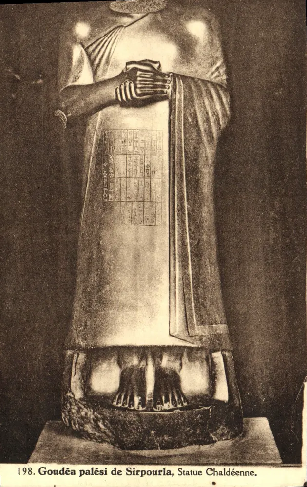 Statue von Goudéa — Serie 198 — Maison d'Art, Brüssel - Vorderseite