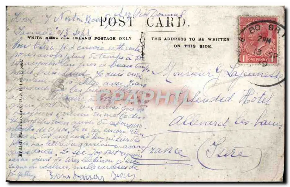 Brighton Sands — Hotels Sands, Brighton, Metrogle und Grand — Verlag nicht sichtbar - Rückseite