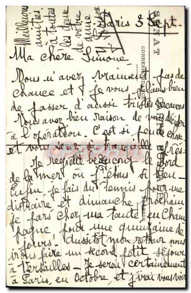 Luxemburgo — Salão Victor Hugo — Editor SIONAT, n° 4 - Verso