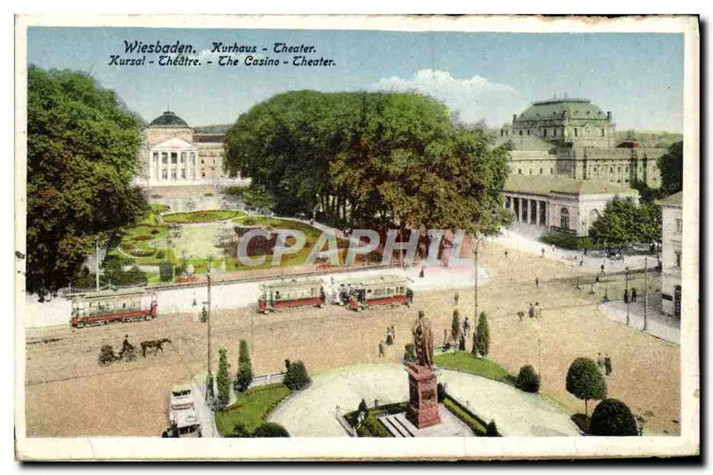 Wiesbaden - Kurhaus - Teatro - Kursaal - Teatro - Cassino - Teatro - Frente