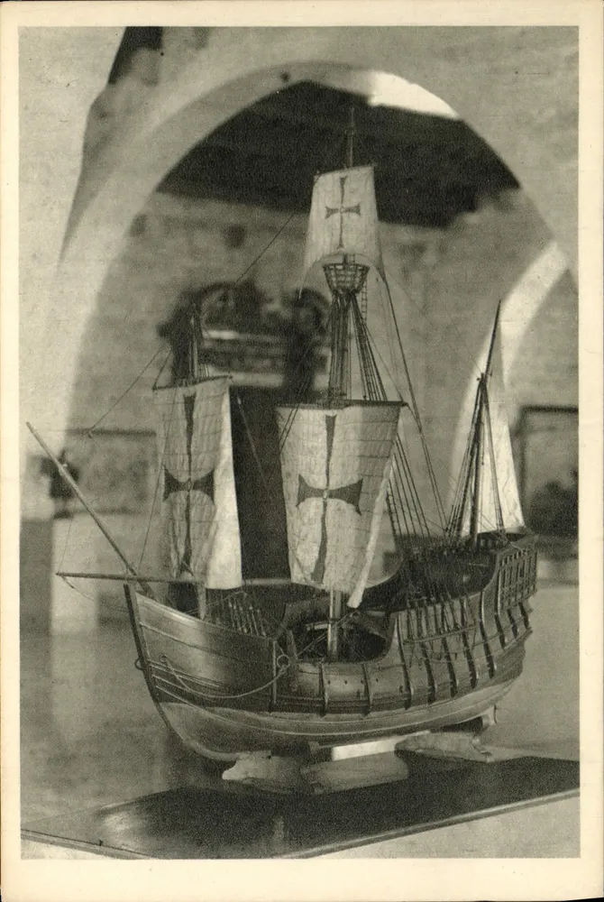 Rekonstruktion der Karavelle Santa Maria — Maritimes Museum Reales Atarazanas - Barcelona - Vorderseite