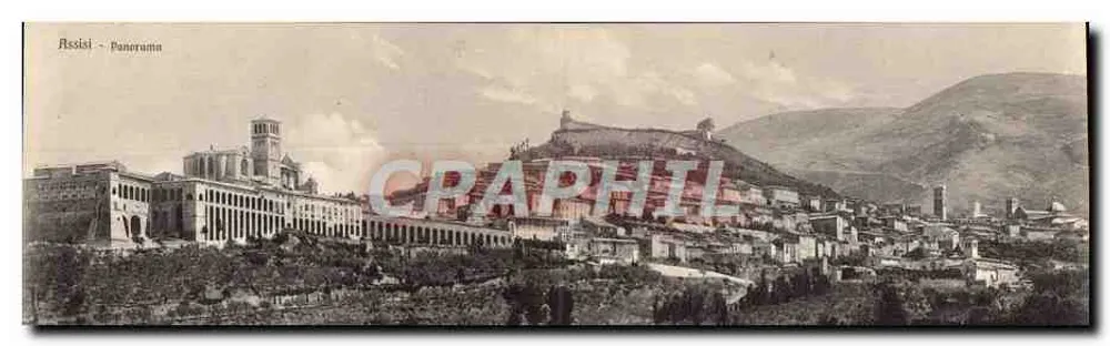 Assisi - Panoramik — Ed. Rond Ubane, No. 1 - Ön yüz