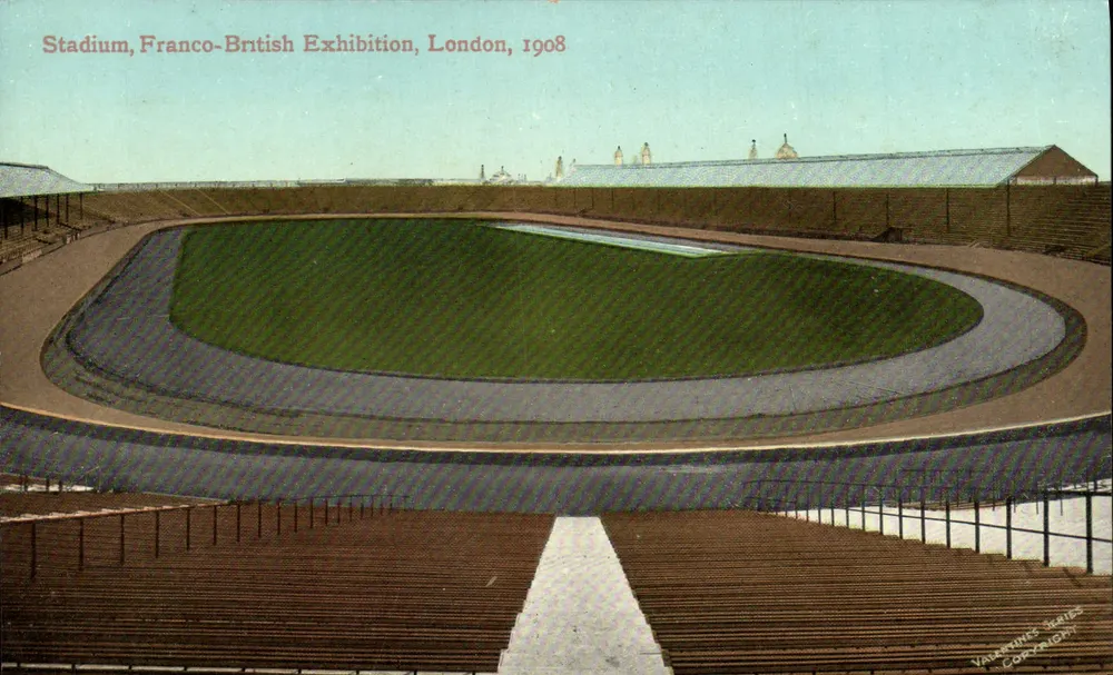 Stadion, Französisch-Britische Ausstellung, London — 1908 — Valentine's Series, London - Vorderseite