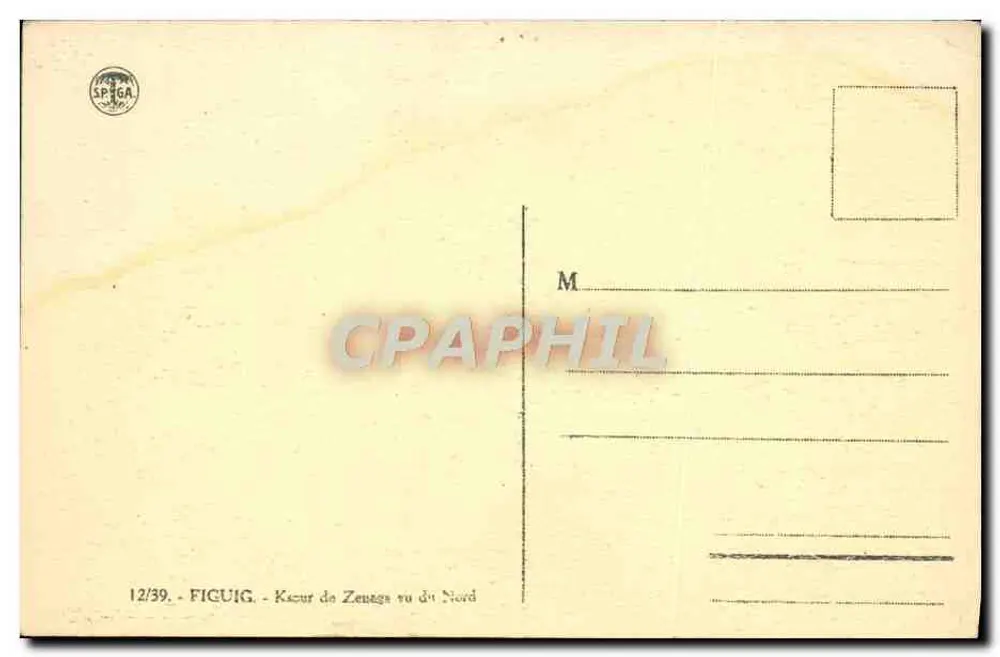 Kazur de Zenegs au dit Nord — Figuig — SPGA 12/39 - Rückseite