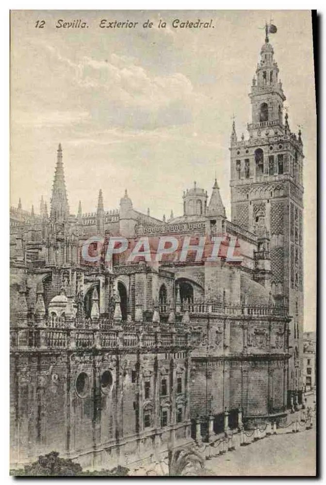 Sevilha. Exterior da Catedral — editor Abdolario Linares, série 12 - Frente